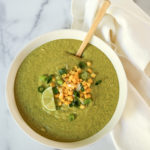 vegan creamy green chowder soup