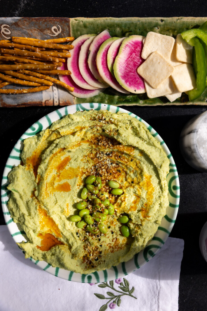 edamame hummus appetizer