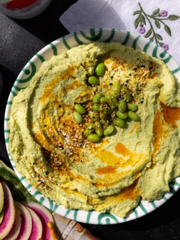 edamame hummus healthy high protein