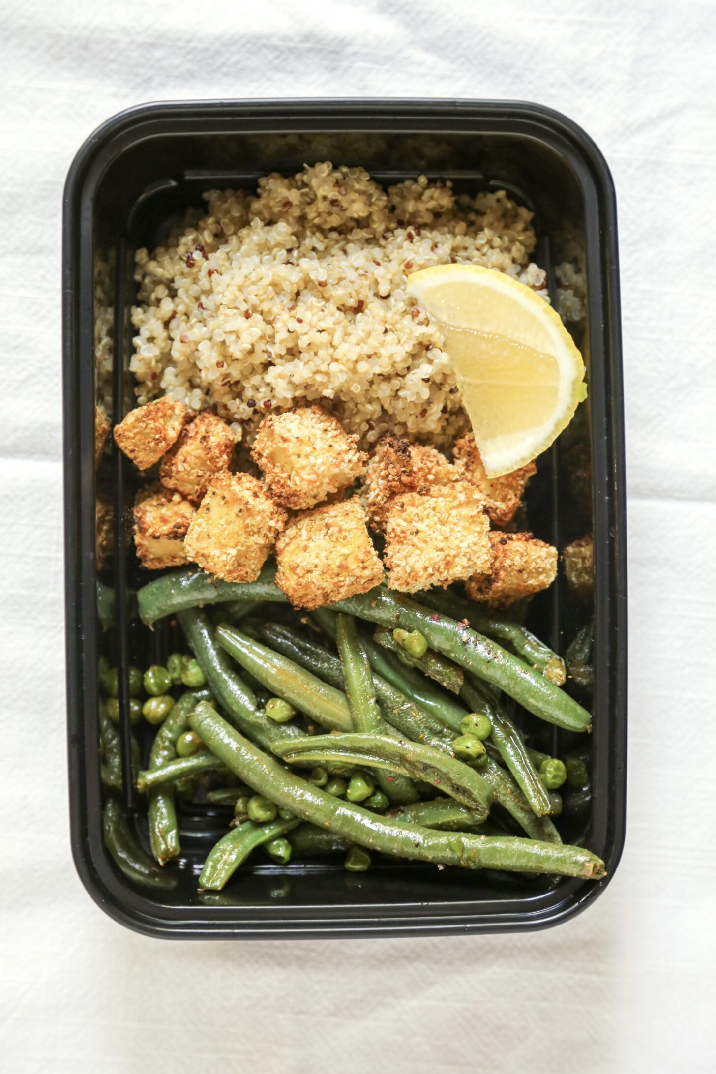 lemon pepper tofu bowl