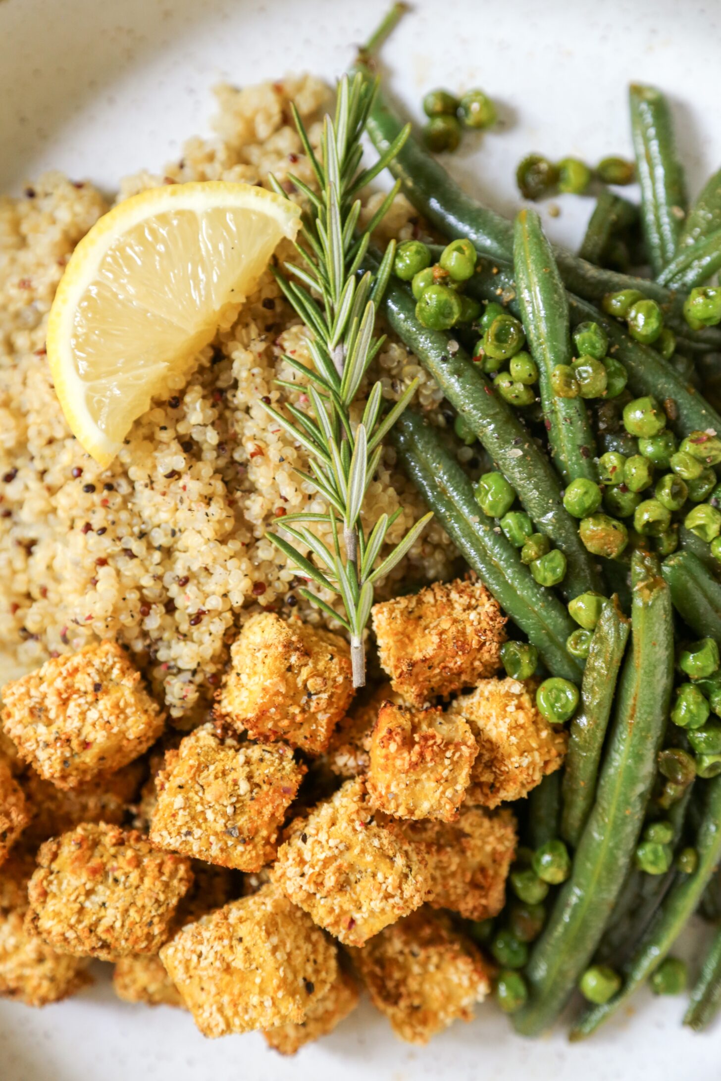 lemon pepper tofu bowl