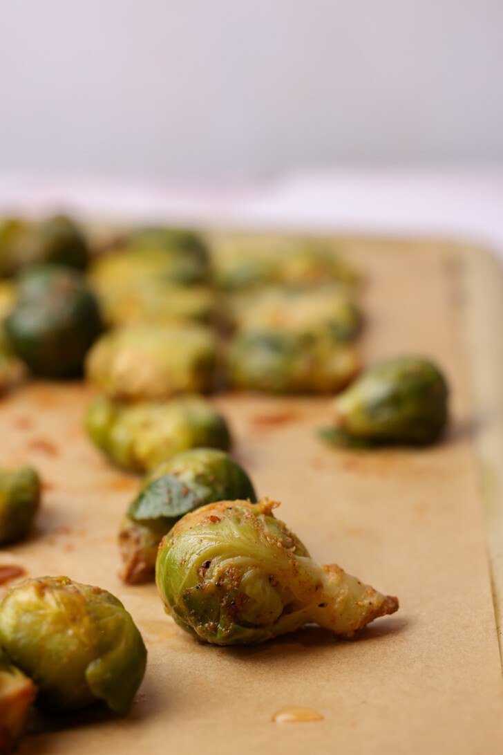 smashed brussels sprouts