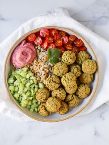 vegan falafel bowl