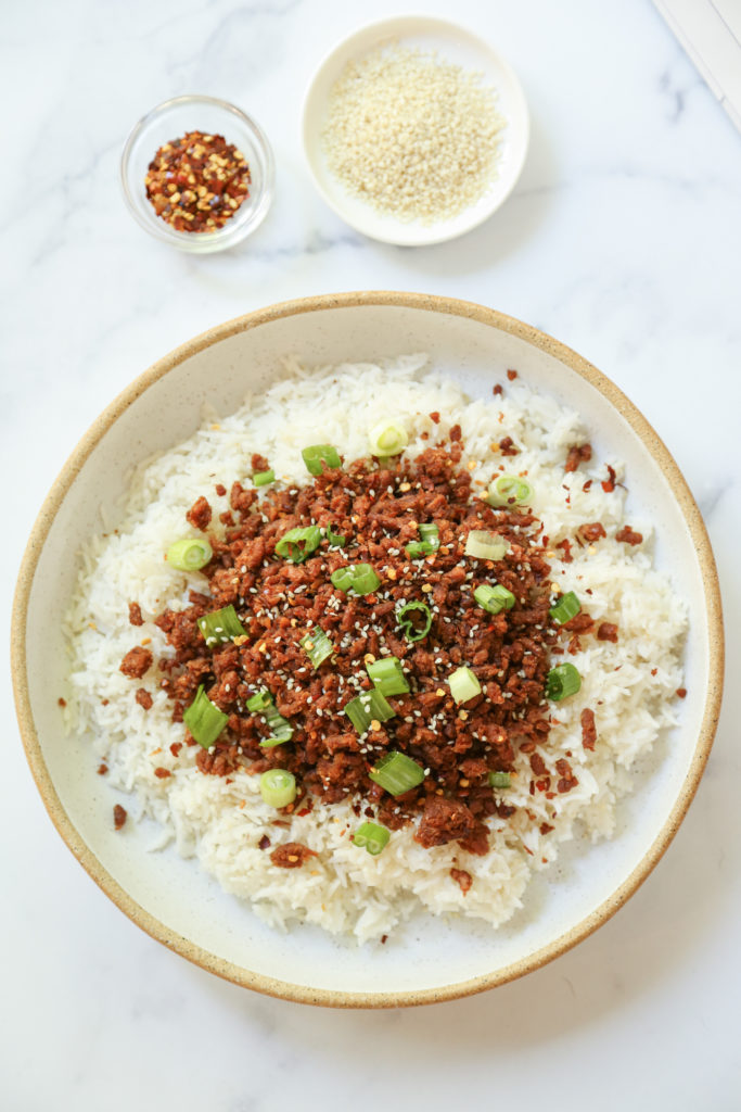 vegan korean beef bowl