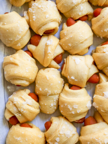 vegan and gluten free pigs in a blanket