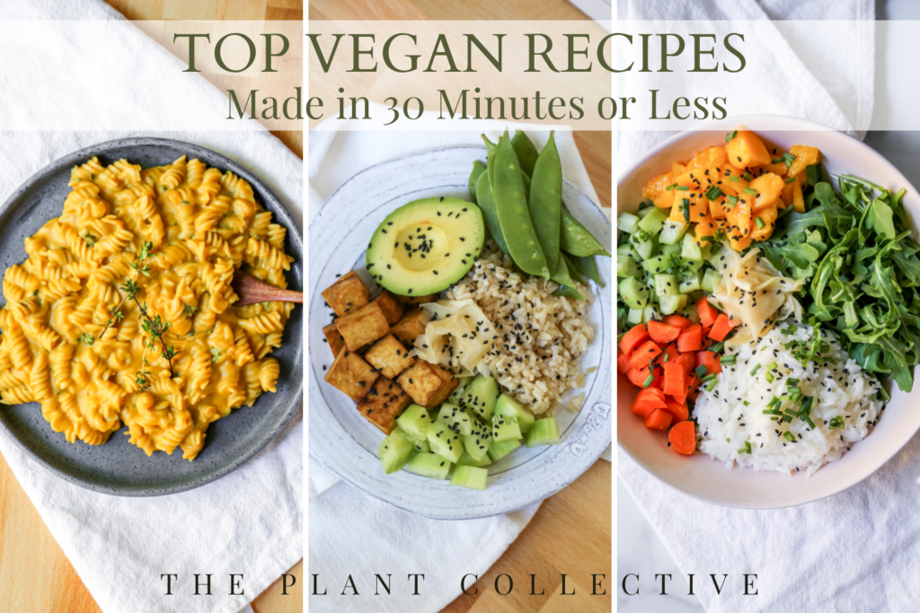 The Top Under 30 Minute Vegan Recipes - The Plant Collective