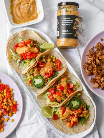 vegan jackfruit tacos