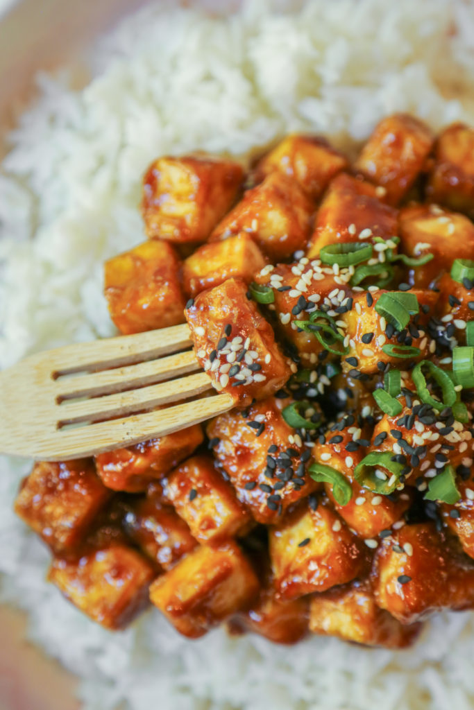 sesame tofu bites