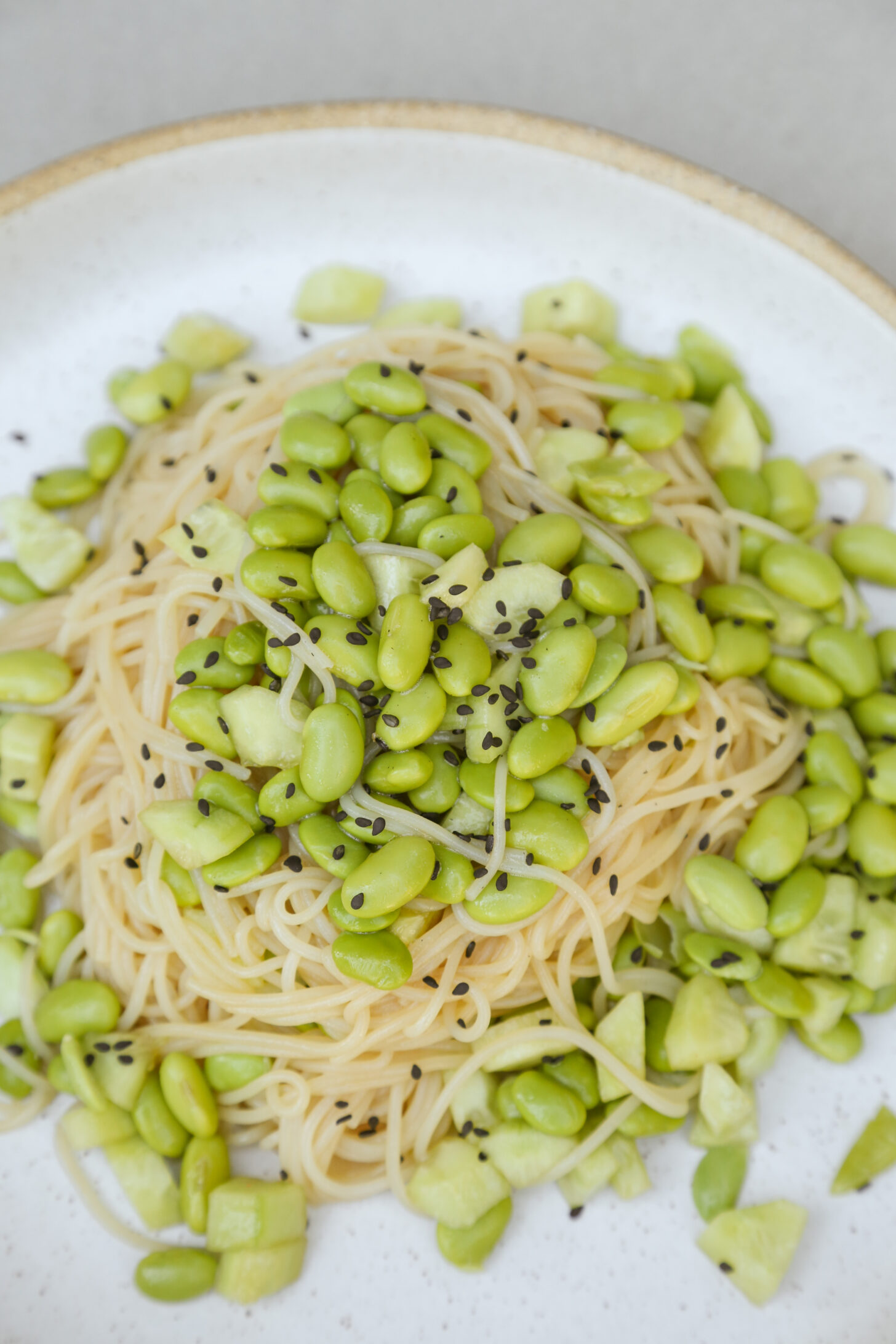 edamame sesame noodles