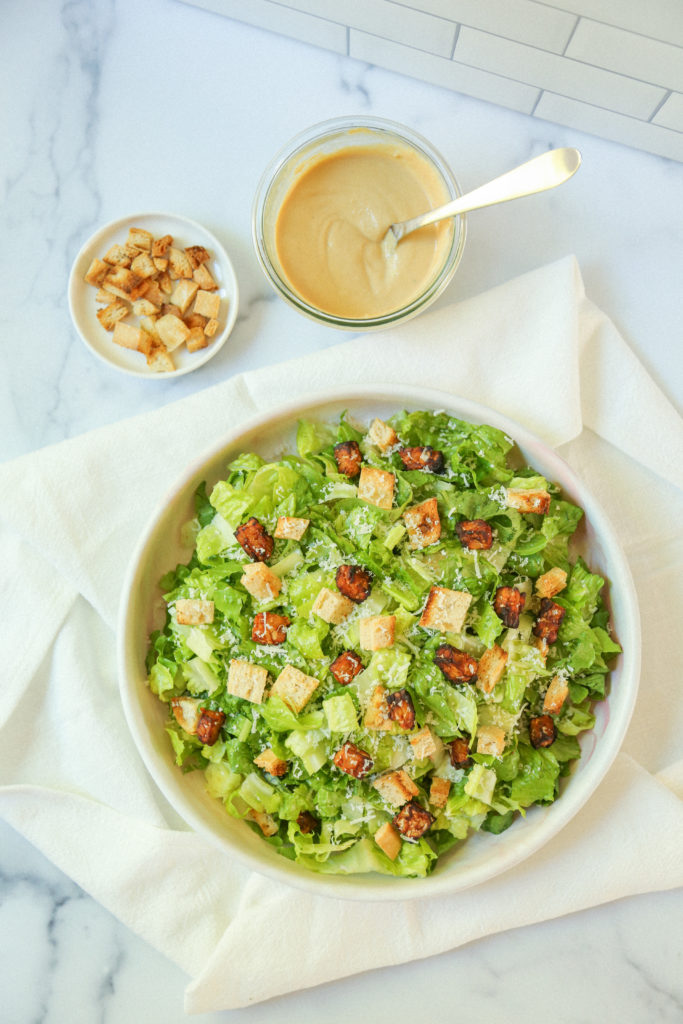 vegan caesar salad