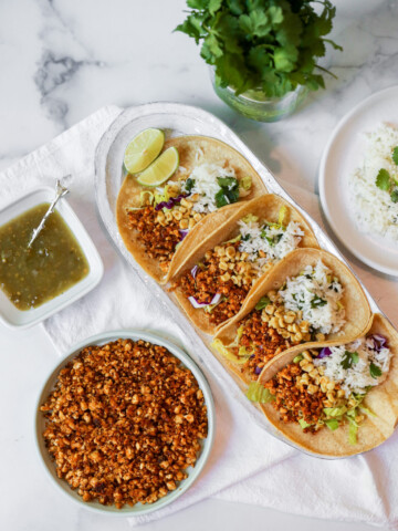 quinoa tofu tacos