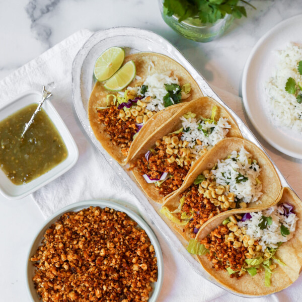Quinoa & Tofu Meat Tacos V & GF The Plant Collective