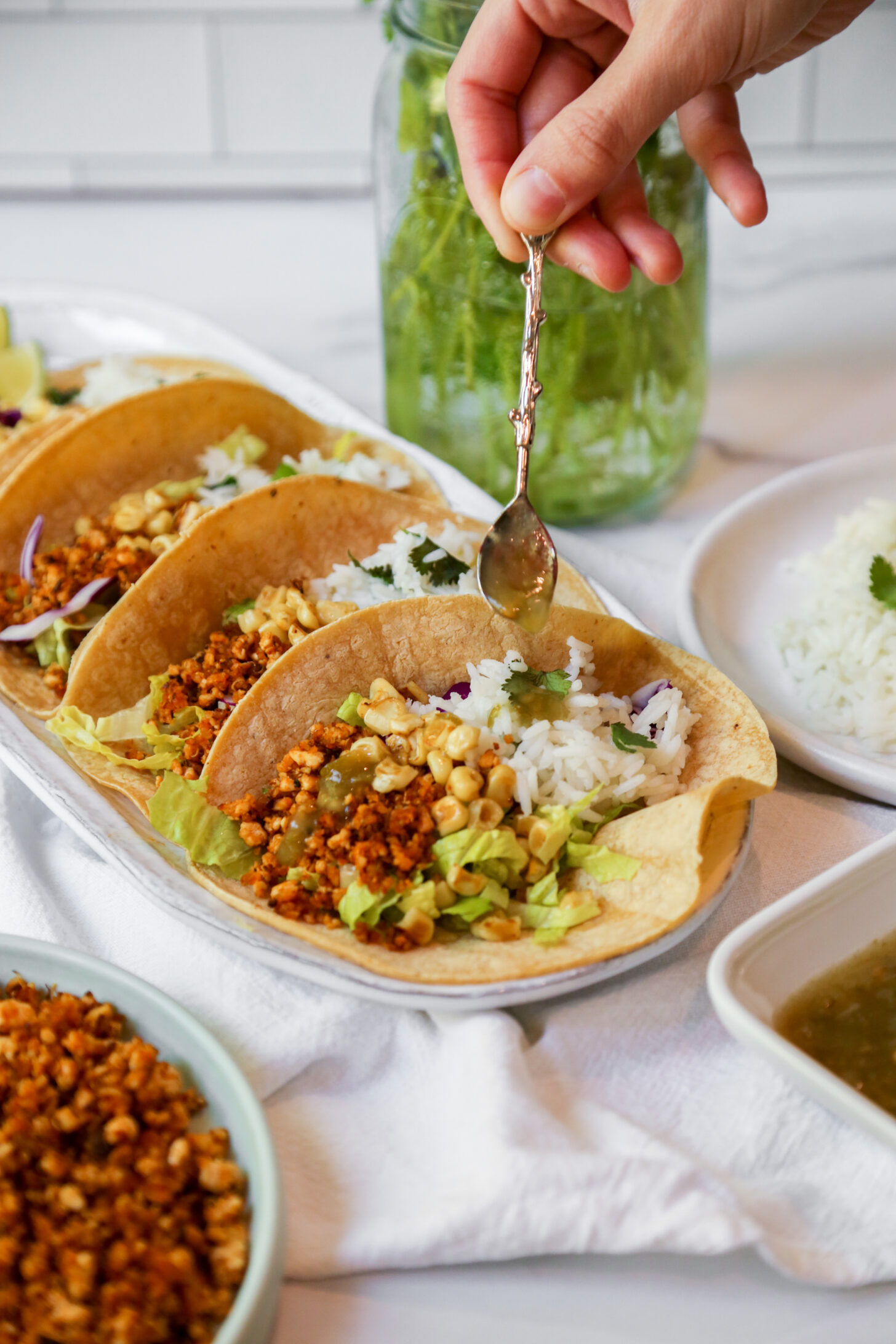 Quinoa & Tofu Meat Tacos - V & GF - The Plant Collective