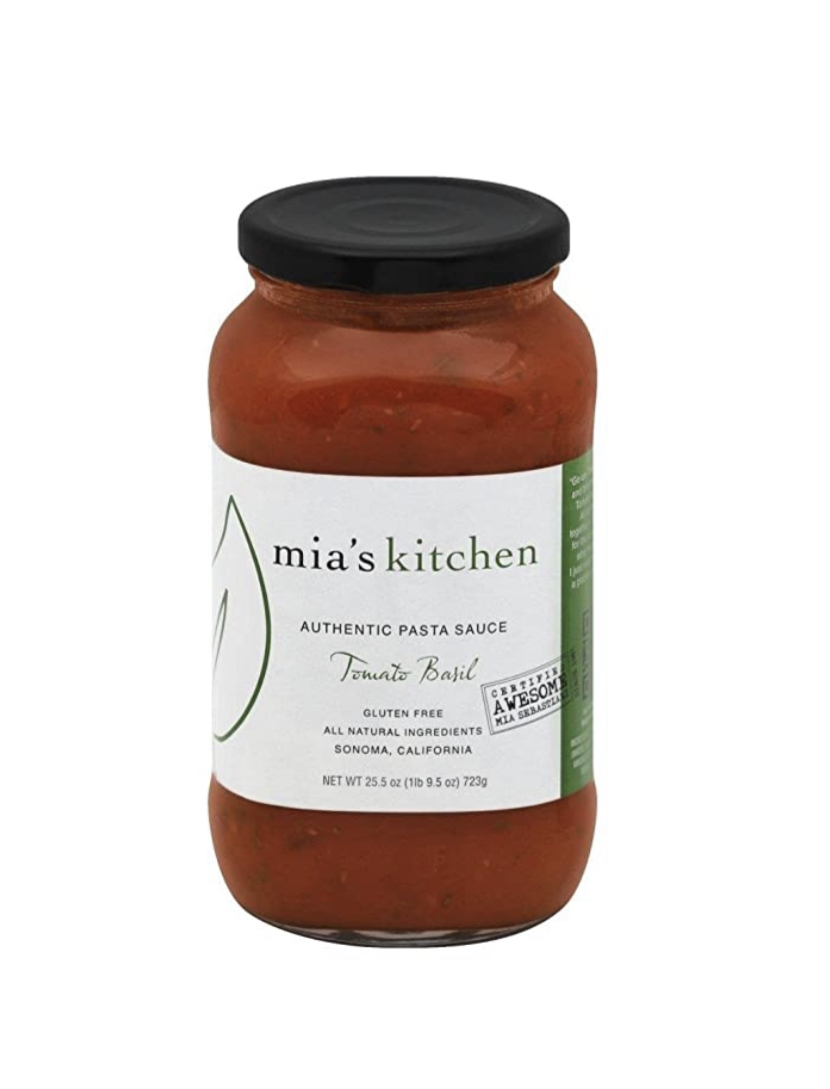 Mia’s Kitchen Tomato Basil Sauce amazon fresh