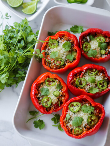 vegan stuffed bell peppers