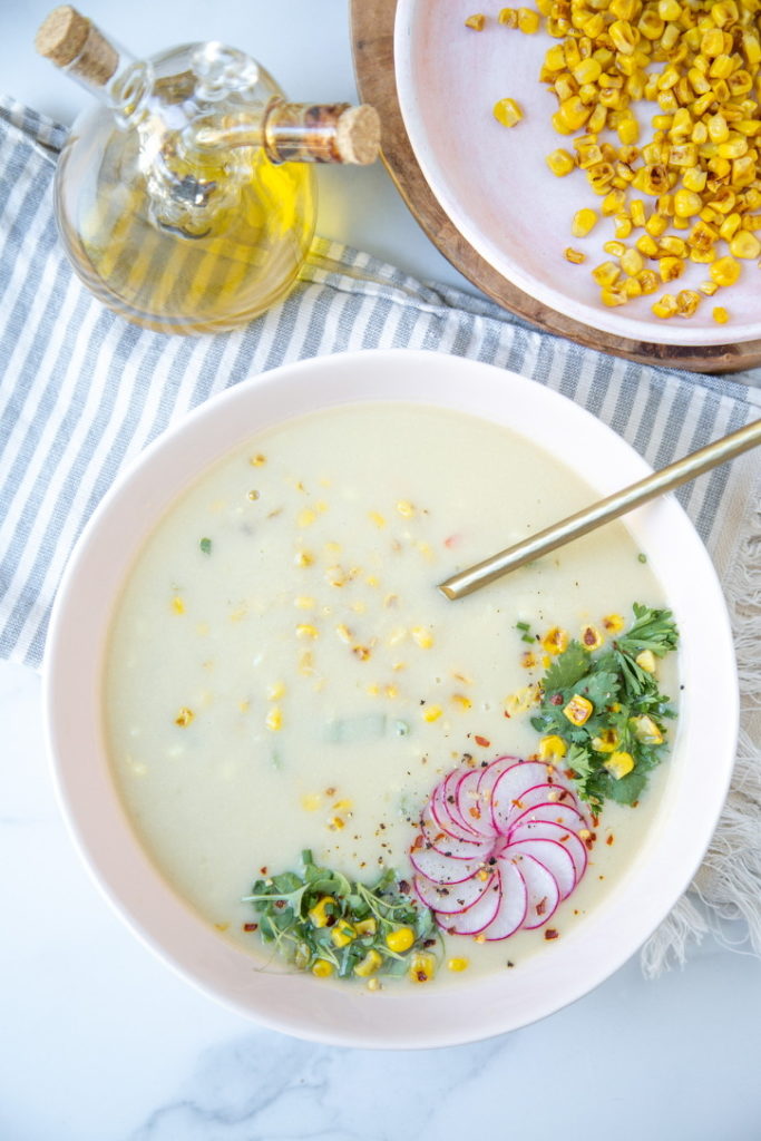 vegan creamy corn chowder