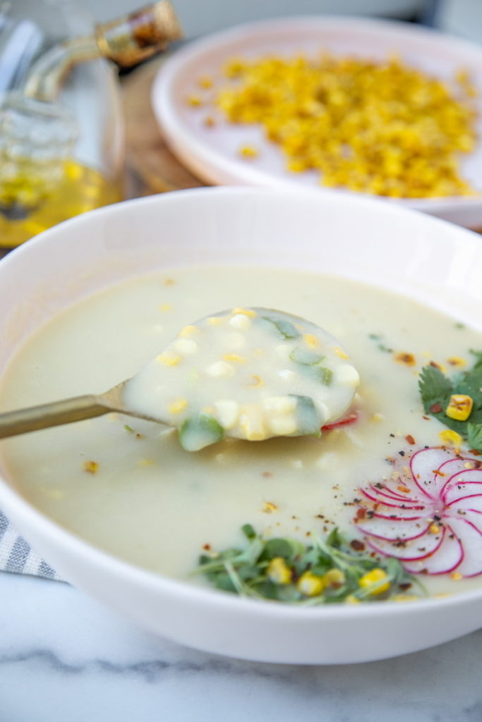 vegan creamy corn chowder