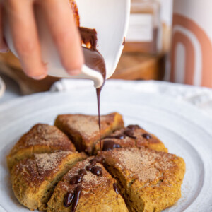 pumpkin churro scones vegan