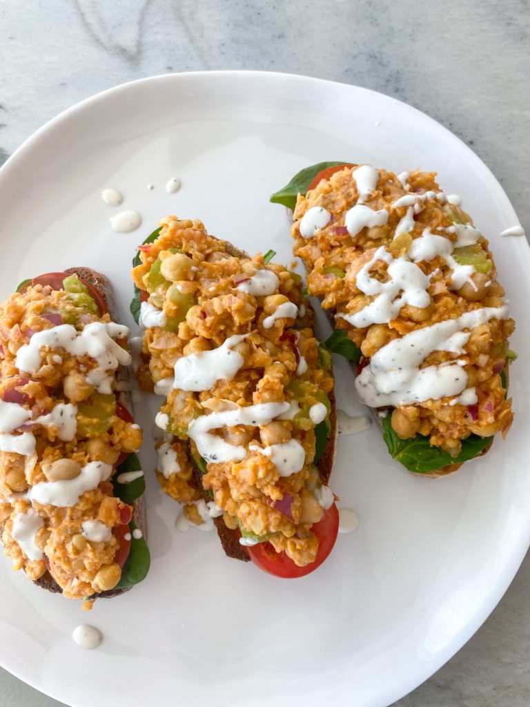 buffalo chickpea sandwich