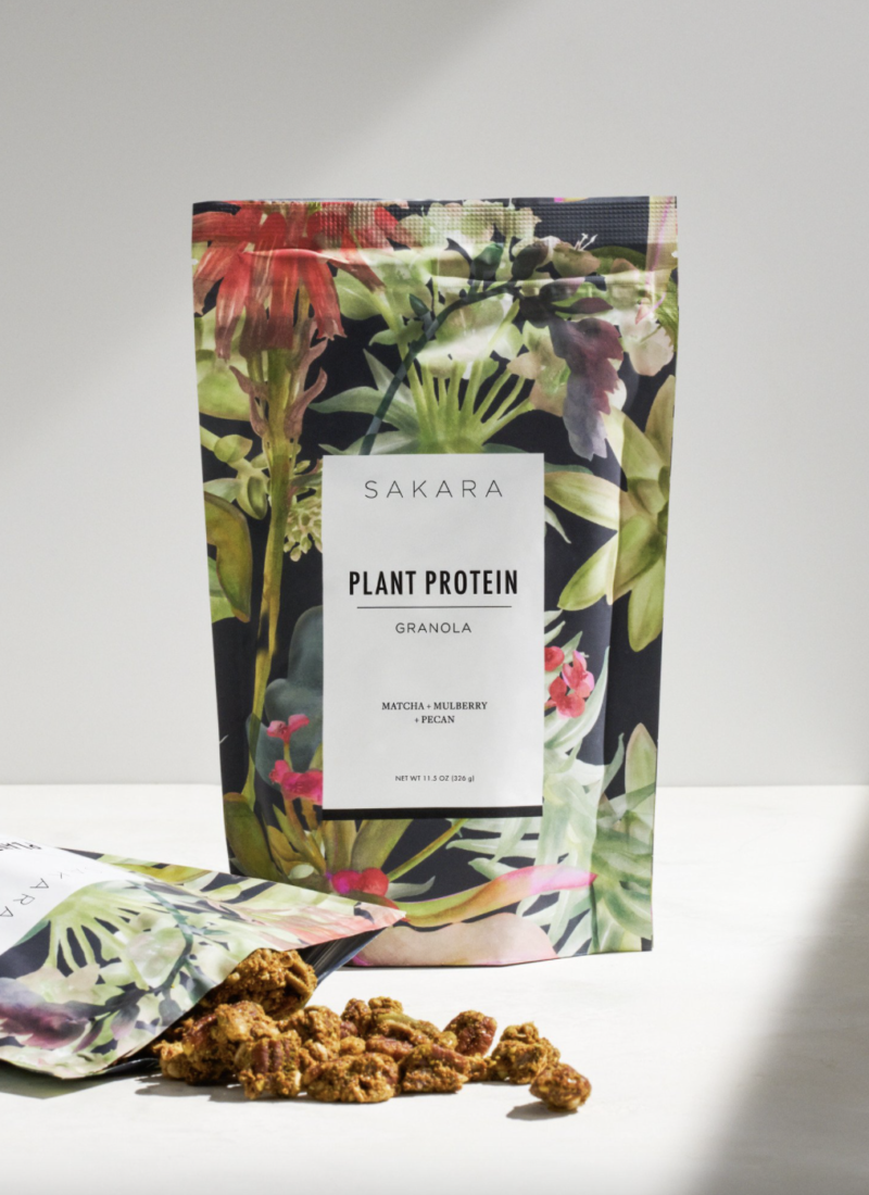sakara plant protein granola