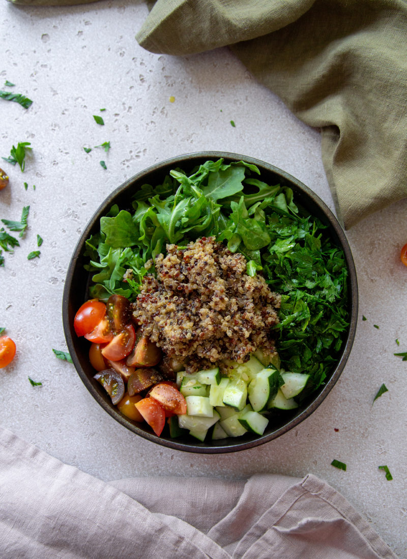 Arugula Tabbouleh Salad – Vegan and GF!