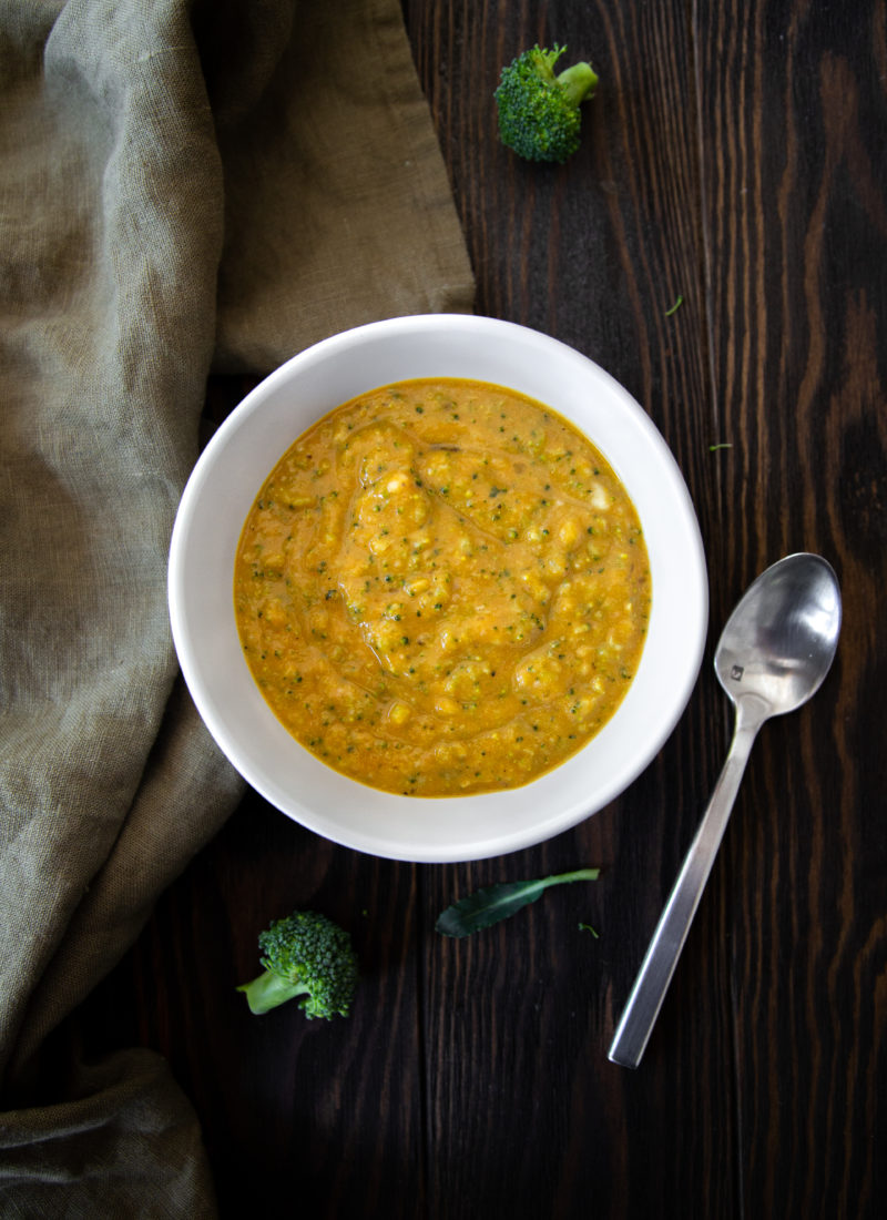 Butternut Squash Broccoli Cheddar Soup – Easy Vegan Recipes