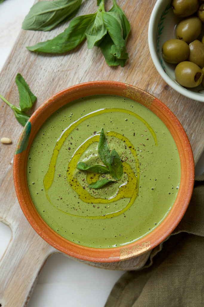 green olive pesto