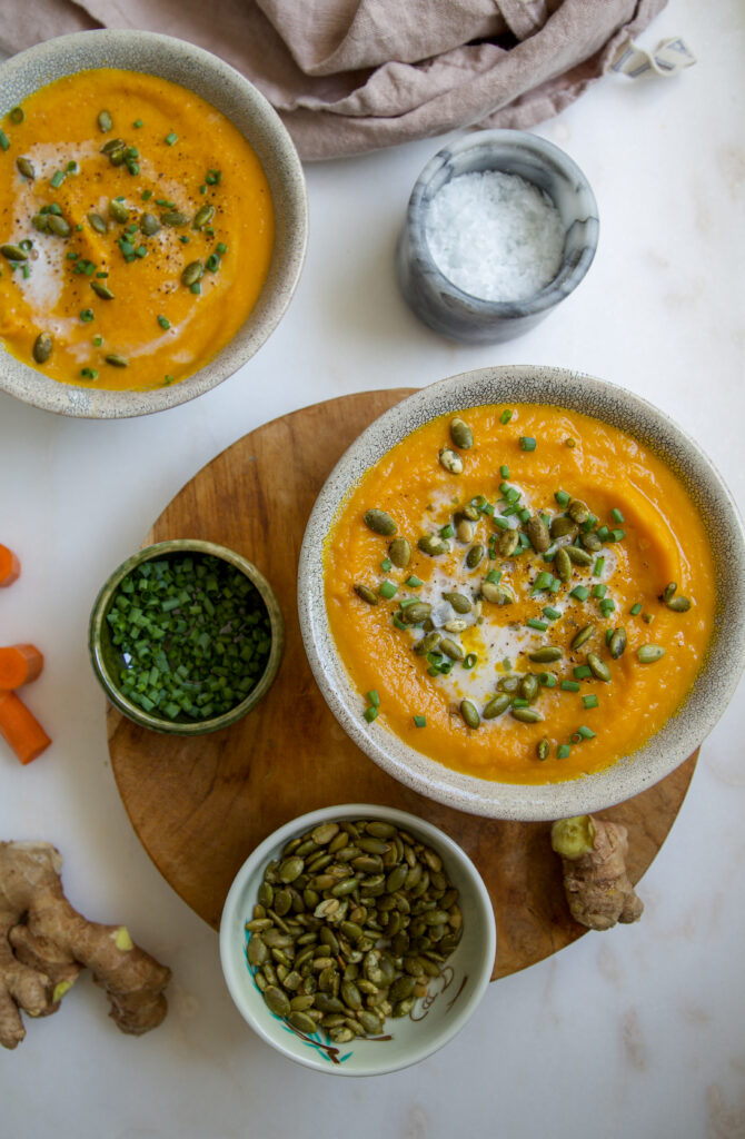 carrot sweet potato soup