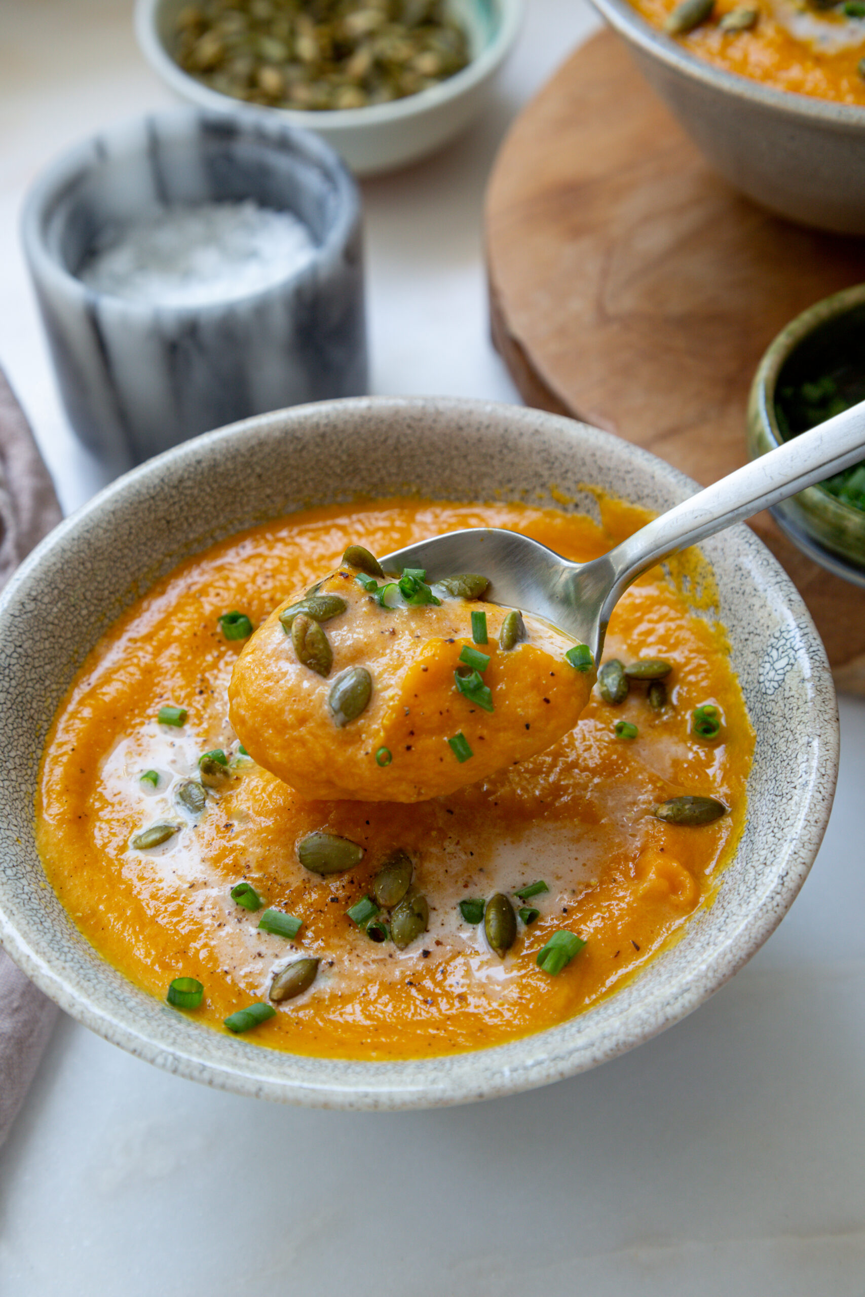 Carrot Ginger Sweet Potato Soup - The Plant Collective