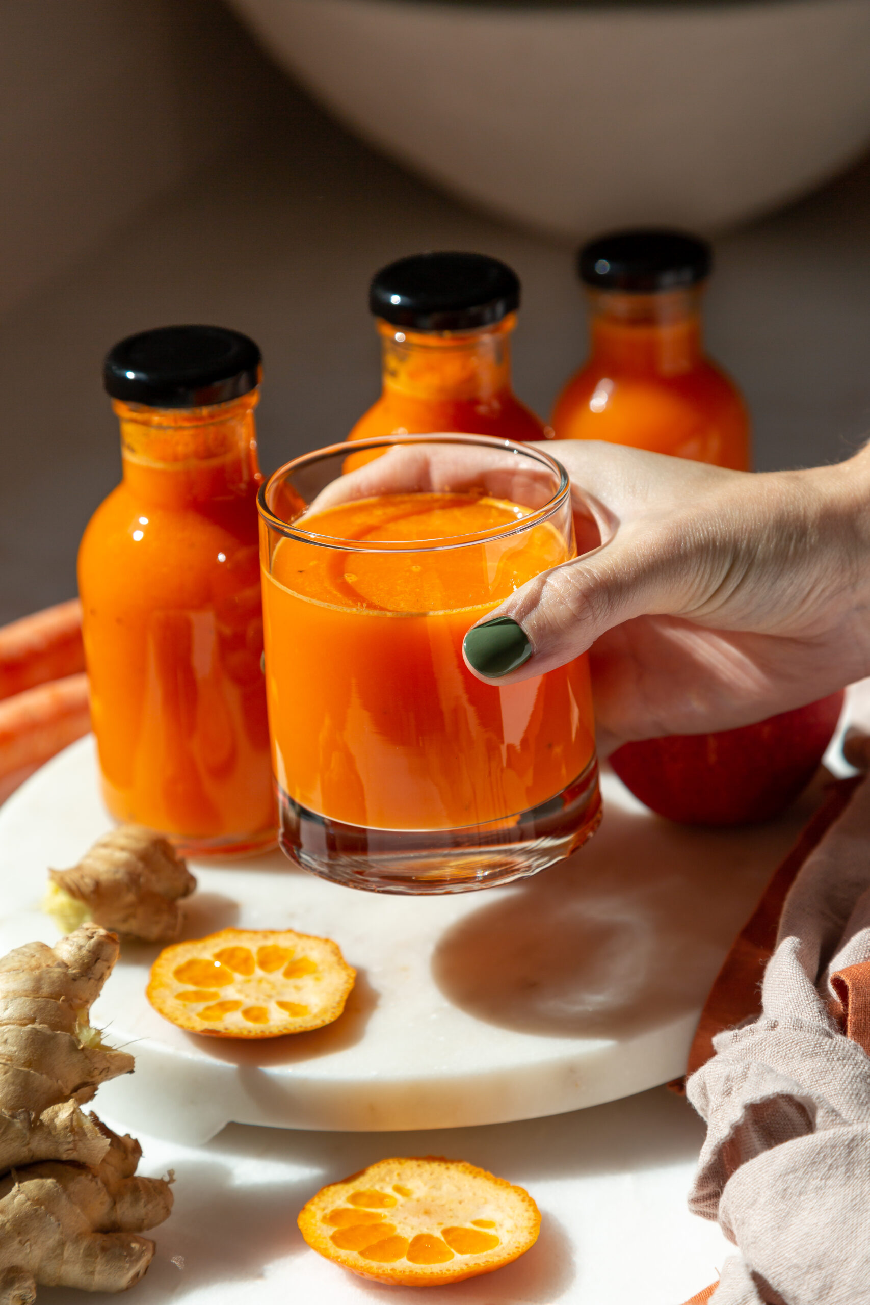 carrot orange immunity juice for kids