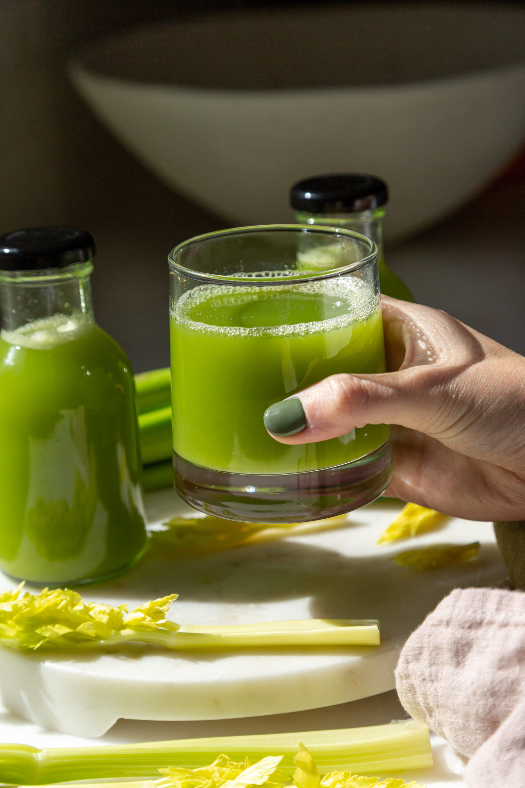 daily clear skin celery juice