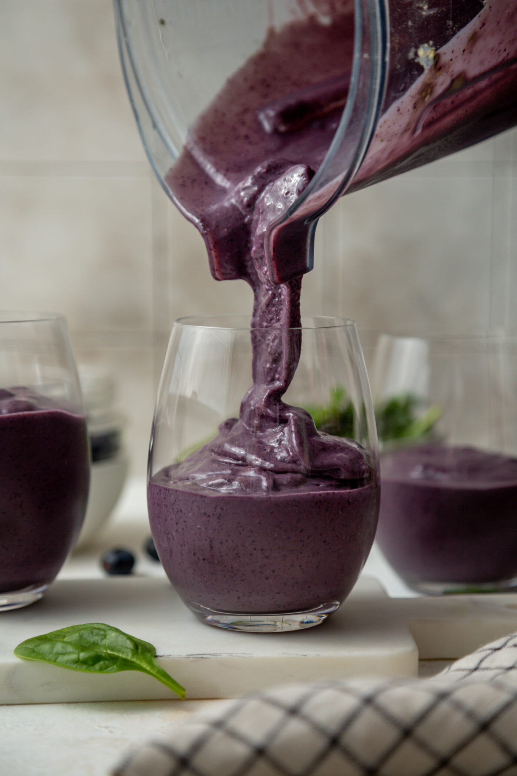 high protein blueberry protein smoothie