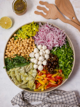 colorful italian salad