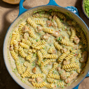 chick'n broccoli alfredo pasta