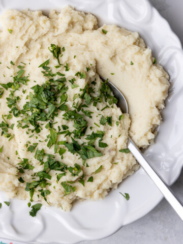 julia child's garlic mashed potatoes vegan