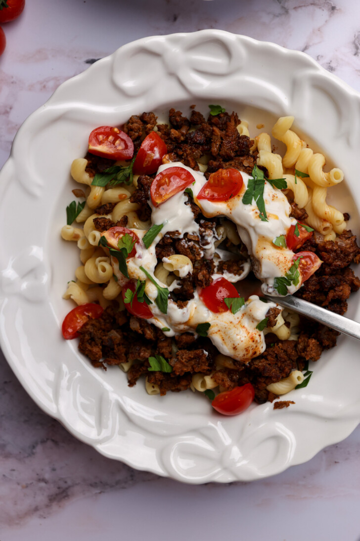 vegan turkish pasta