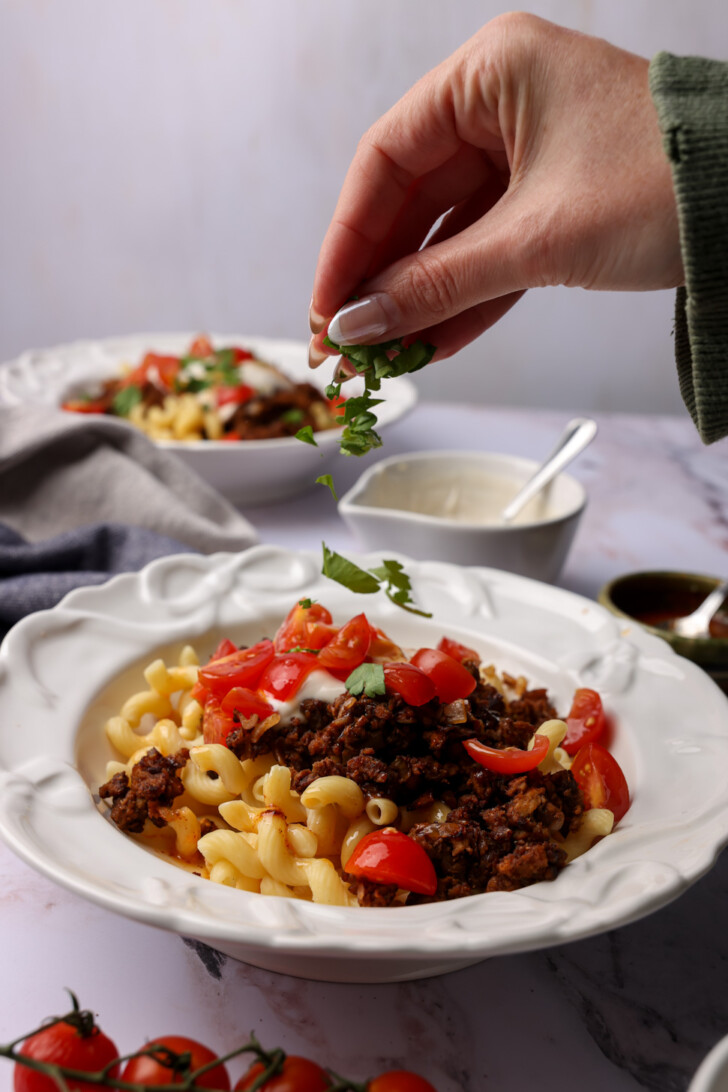 vegan turkish pasta