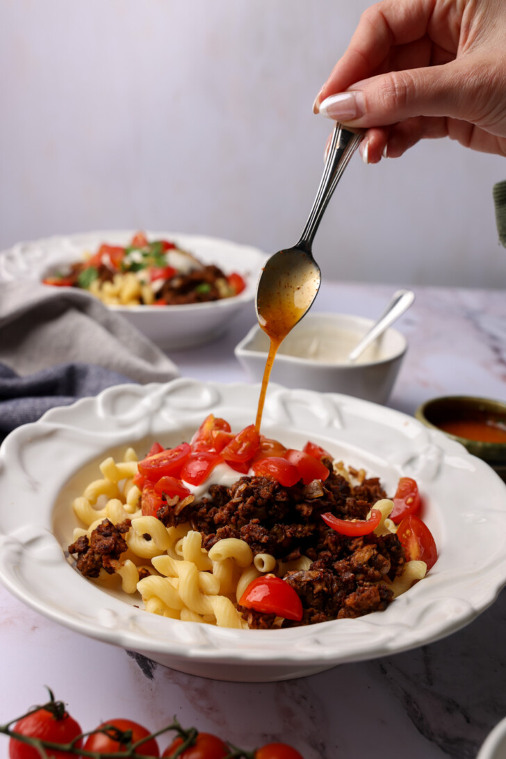 vegan turkish pasta