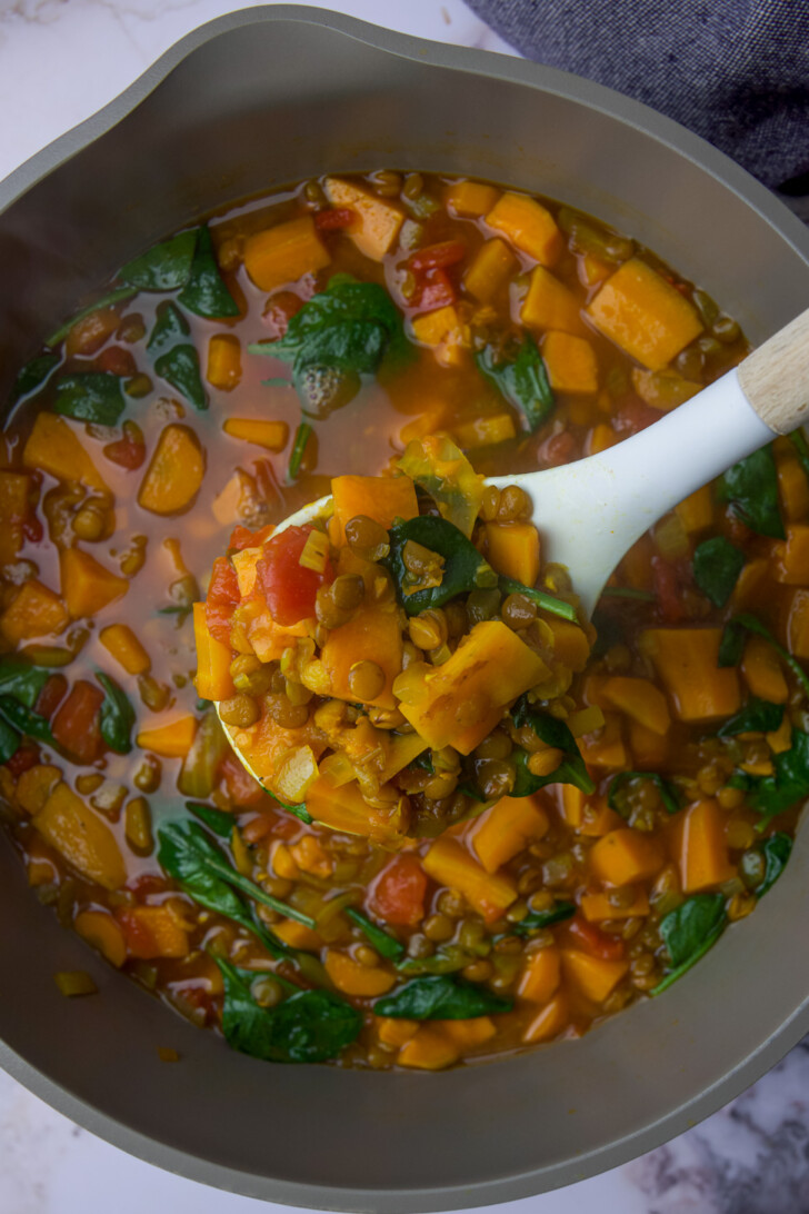 sweet potato lentil stew-10