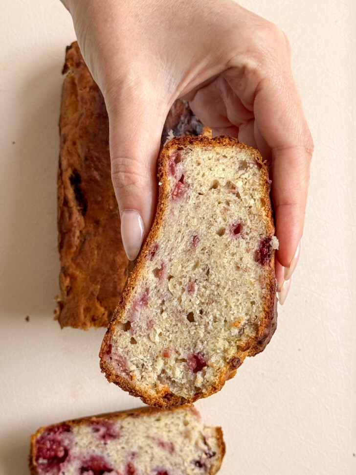 lemon raspberry banana bread-14
