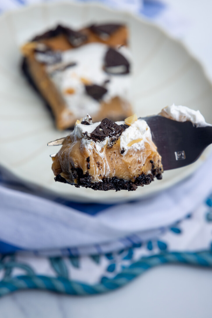 no bake oreo peanut butter pie