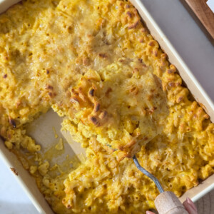 huancaina mac and cheese baked