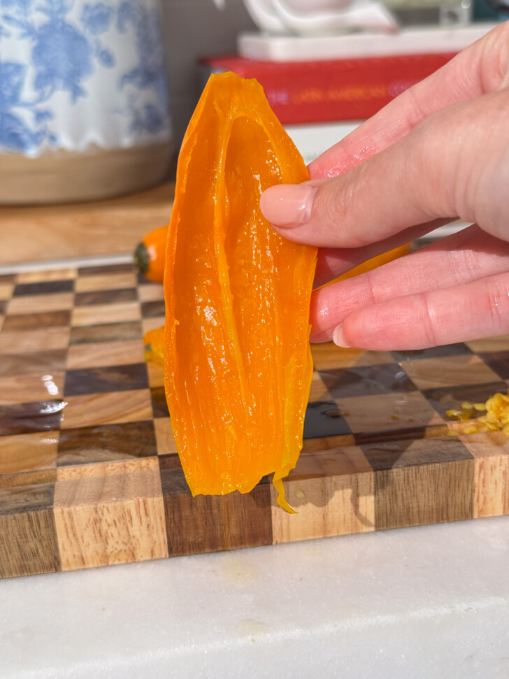 deseeded aji pepper
