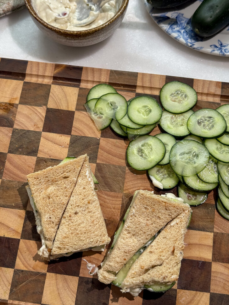 cucumber teatime sandwiches
