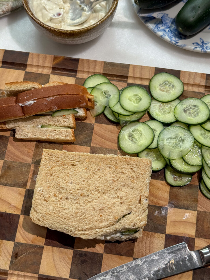 cucumber teatime sandwiches