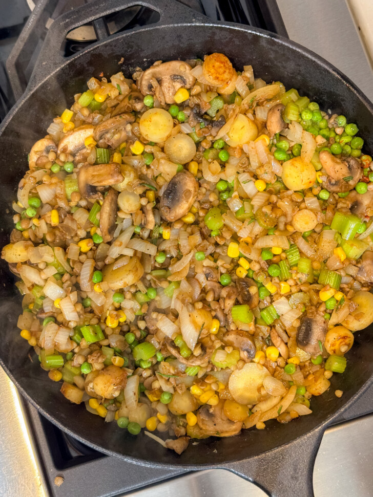 Cast iron pot pie