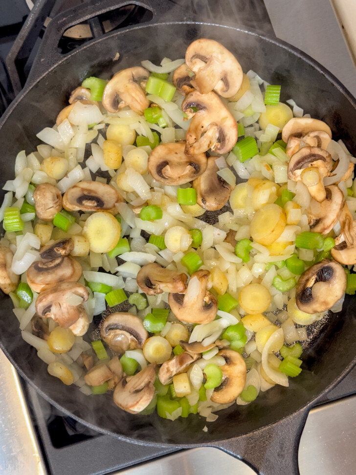 Cozy vegan dinner